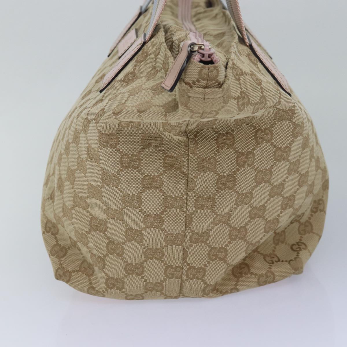 GUCCI GG Canvas Tote Bag Beige Pink Light blue 131230 am6472