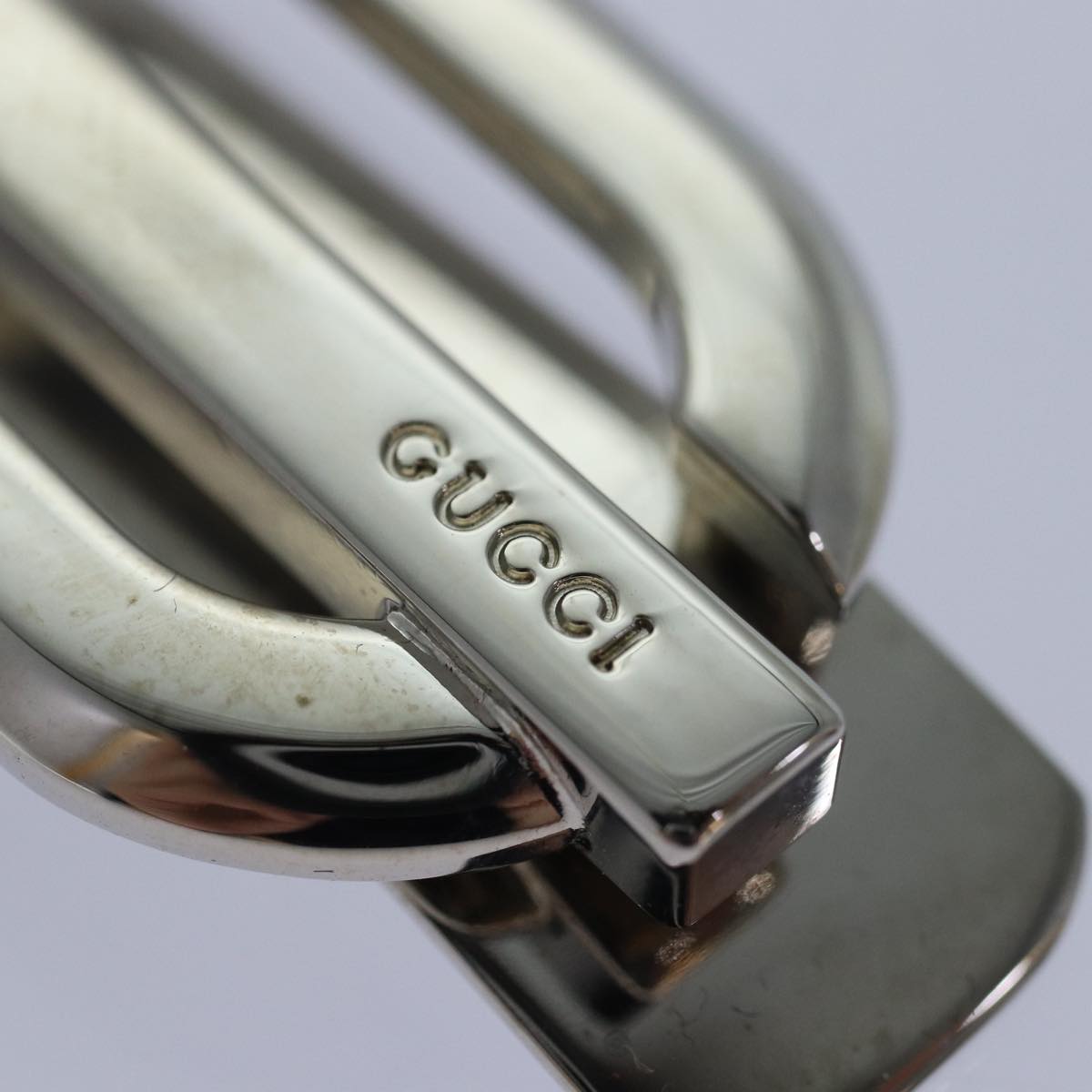 GUCCI Money Clip metal Silver am6487A