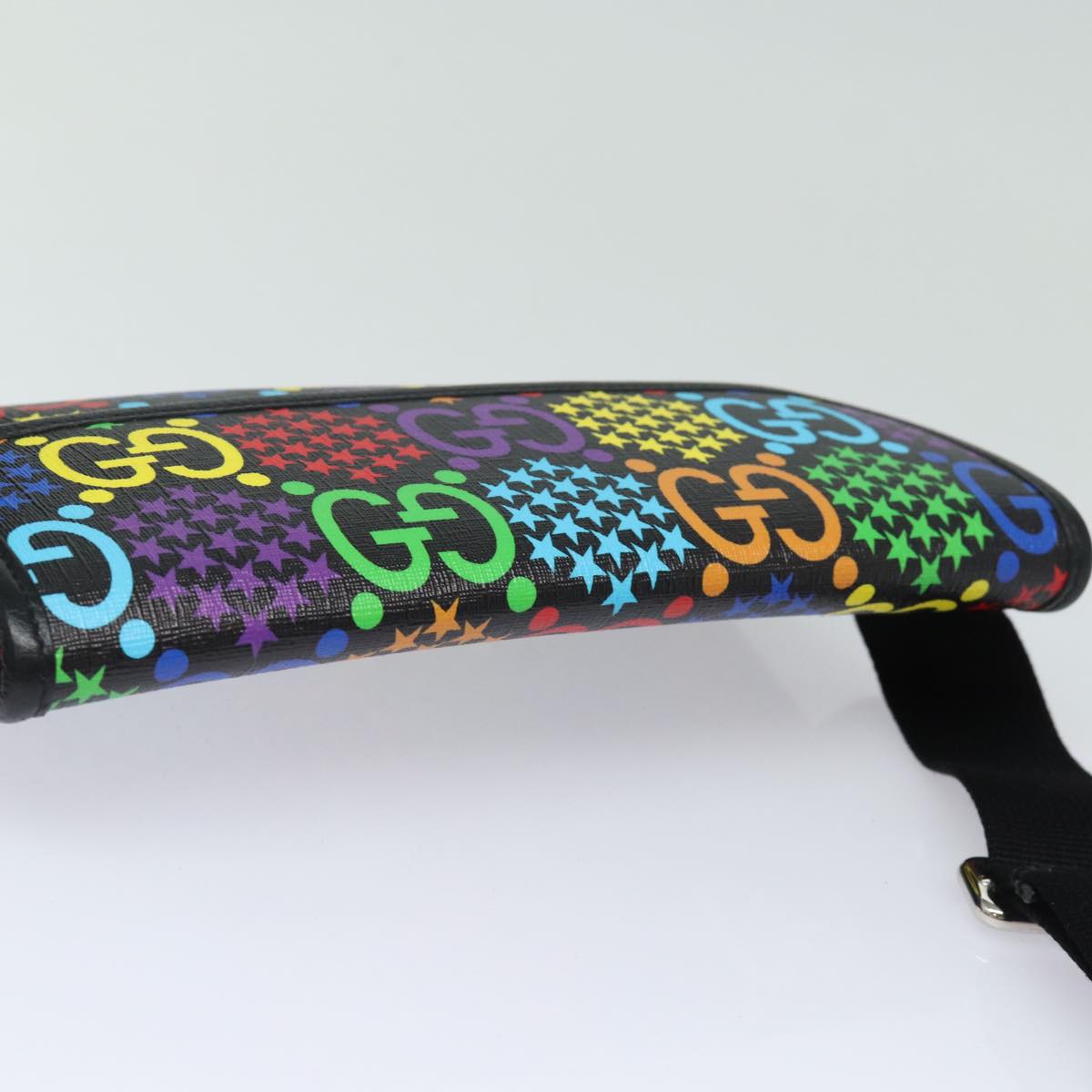 GUCCI GG Psychedelic Body Bag PVC Leather Multicolor 598113 am6503A