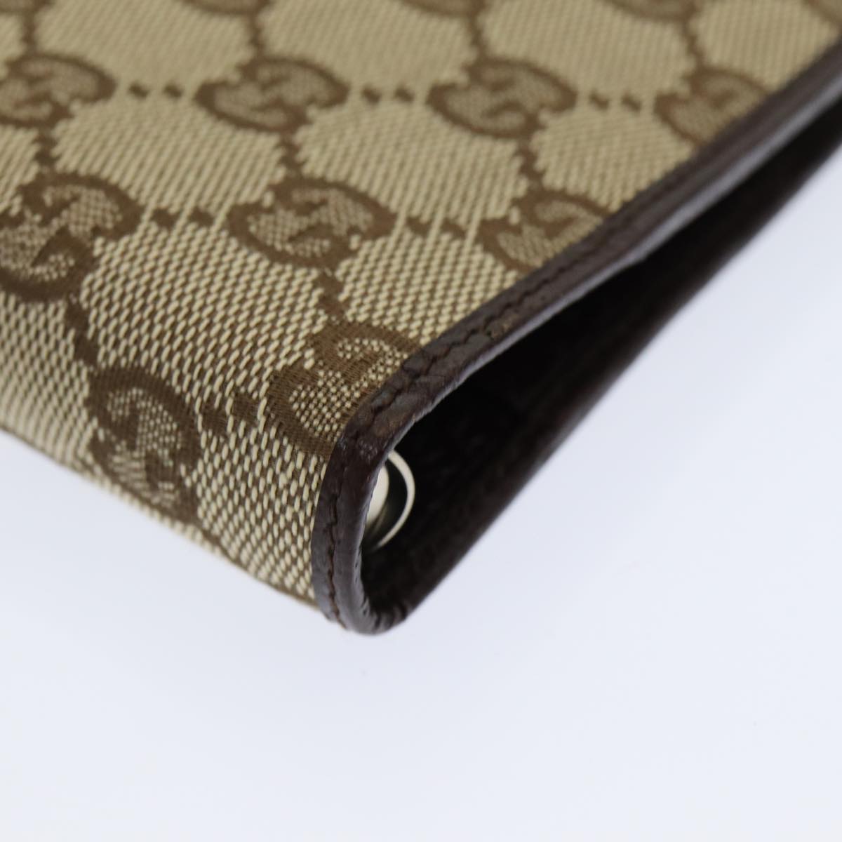 GUCCI GG Canvas Day Planner Cover Beige 115240 am6515