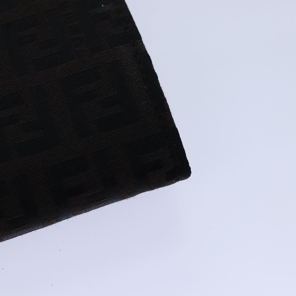 FENDI Zucchino Canvas Long Wallet Brown am6703