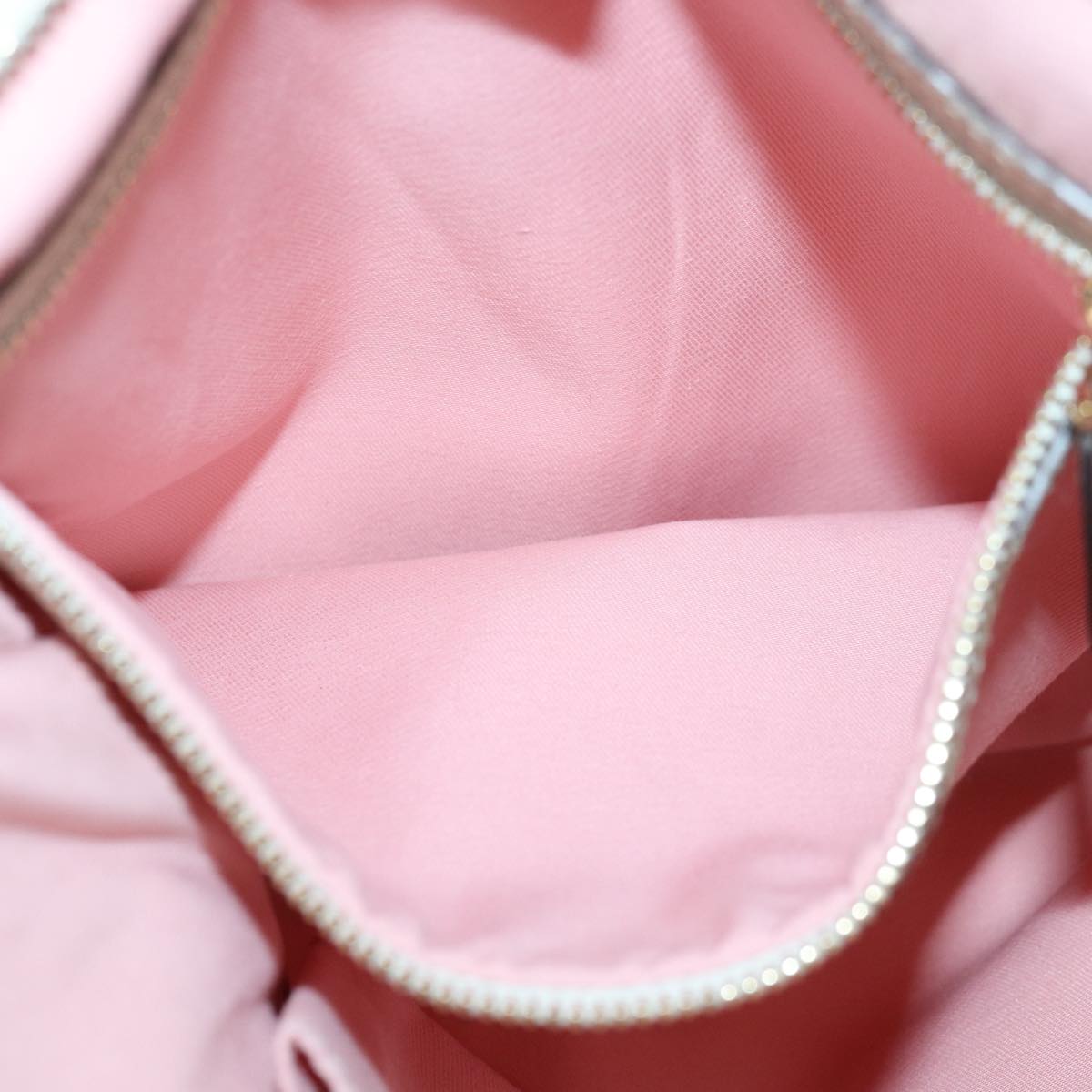 GUCCI GG Canvas Sherry Line Shoulder Bag Pink Gold khaki 144388 am6743