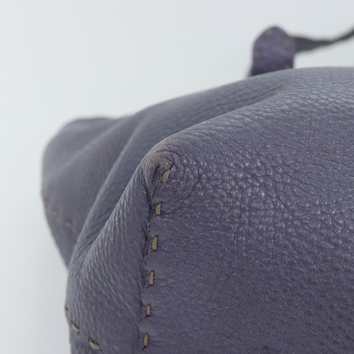 FENDI Celeria Tote Bag Leather Purple am6831