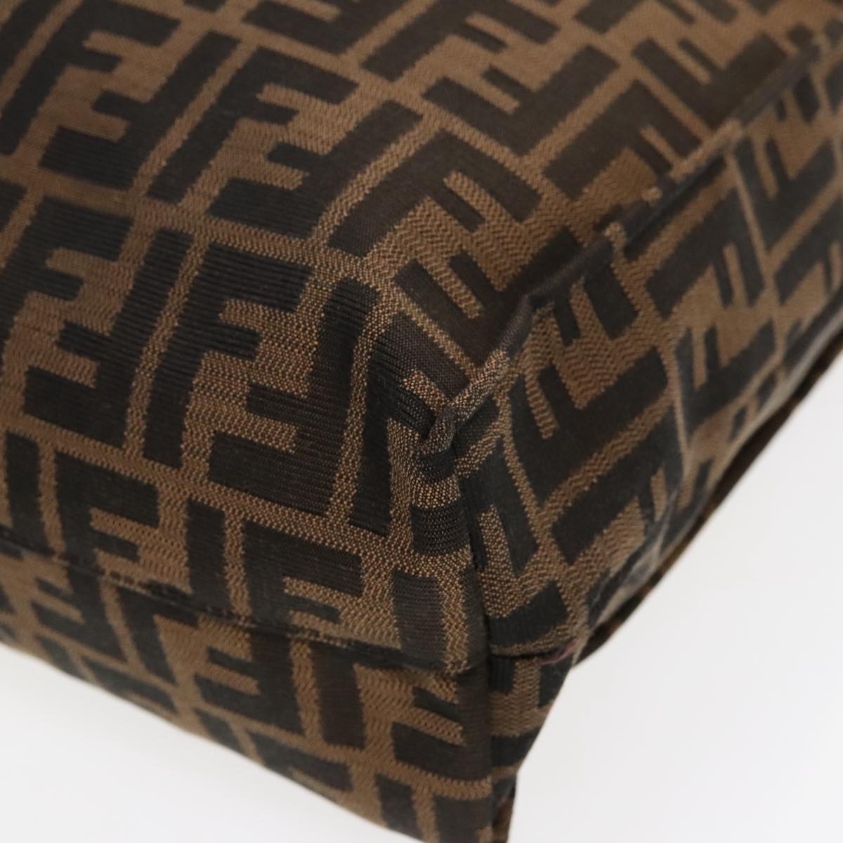 FENDI Zucca Canvas Tote Bag Brown Black am7065