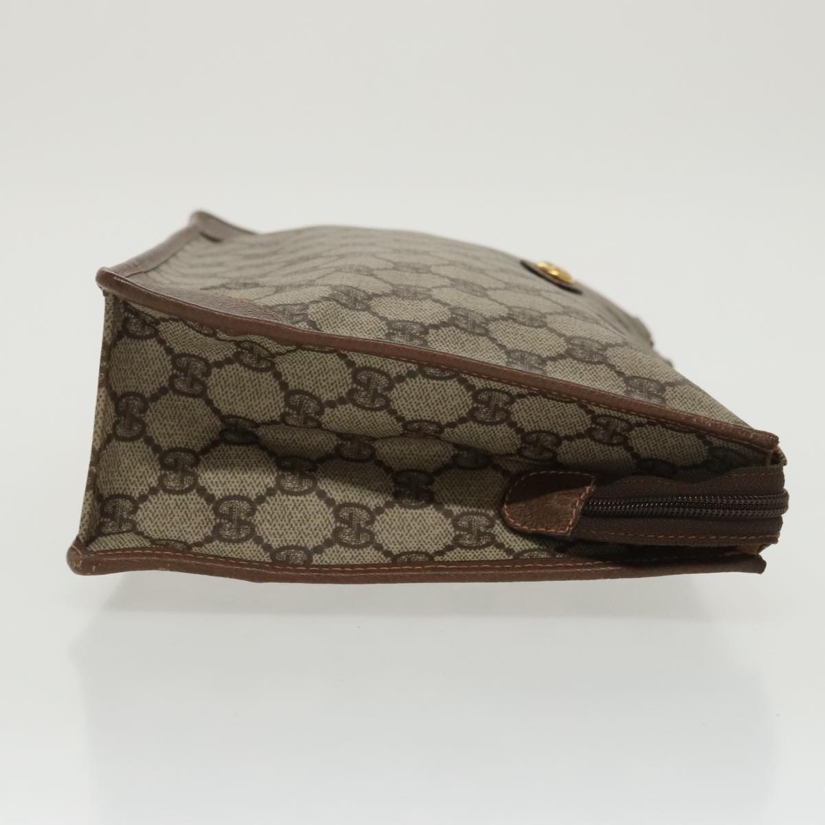 GUCCI GG Supreme Clutch Bag PVC Leather Beige 97 01 029 am7096
