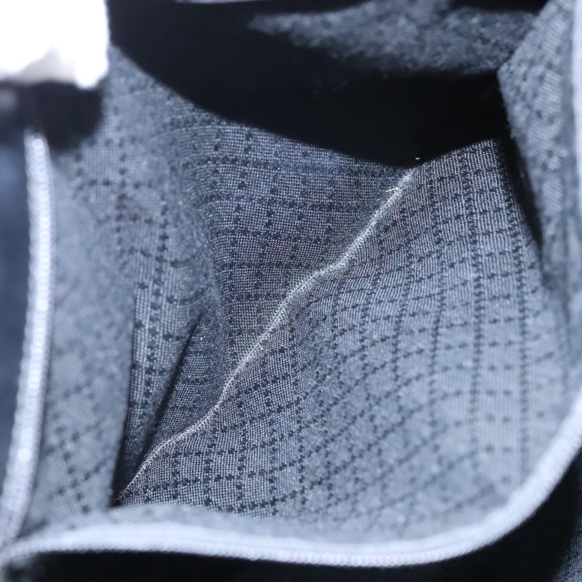 GUCCI Tote Bag Nylon Leather Black Silver 002 1705 0405 am7109