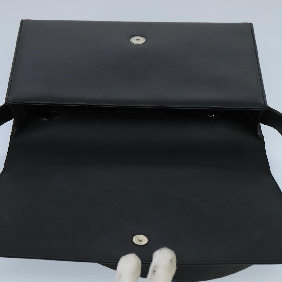 GUCCI Shoulder Bag Leather Black am7127