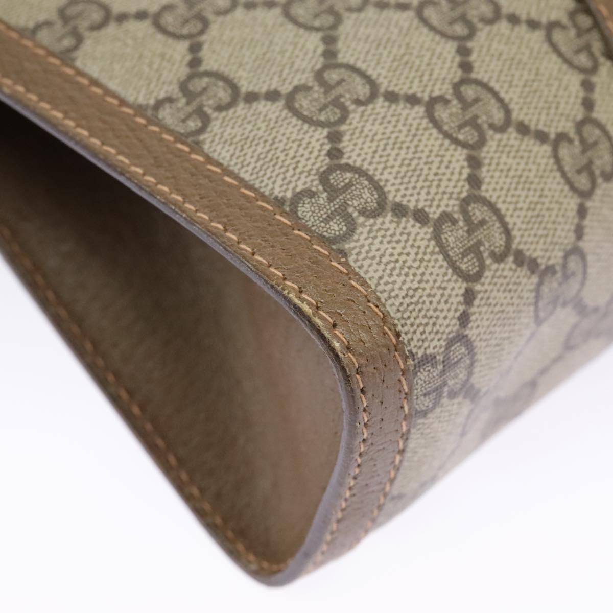 GUCCI GG Supreme Web Sherry Line Clutch Bag PVC Beige Red 89 01 032 am7200
