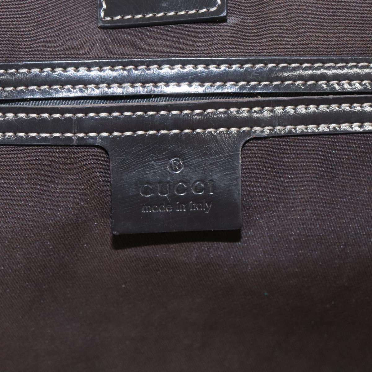 GUCCI GG Supreme Tote Bag PVC Gold Beige 197953 am7236