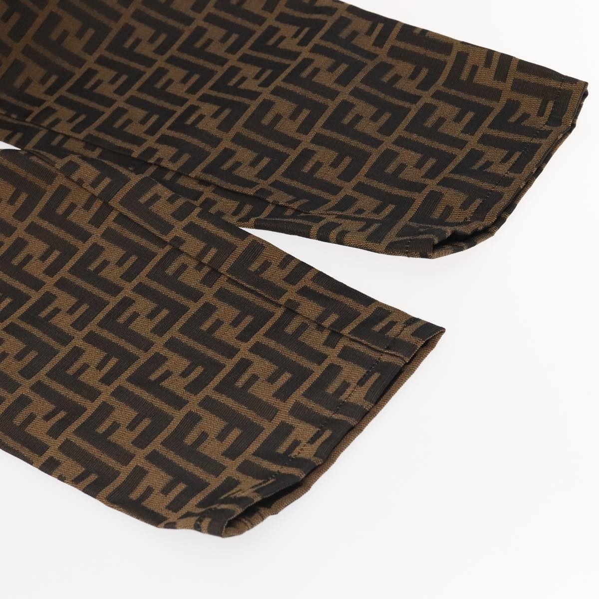 FENDI Zucca Canvas Pants XO Black Brown am7264