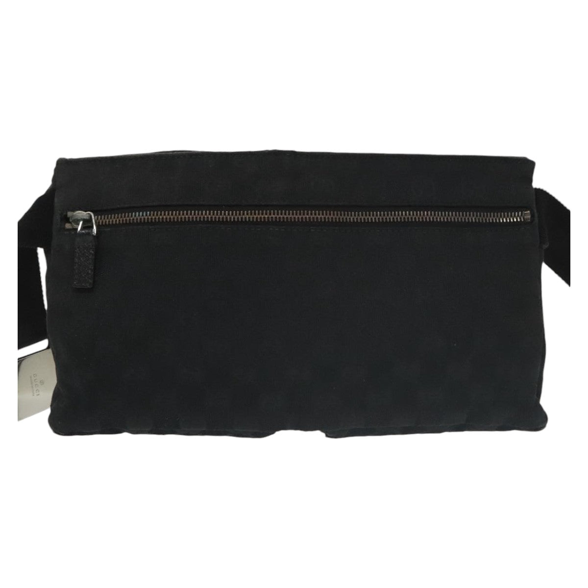 GUCCI GG Canvas Waist Bag Beige Silver 28566 am7266