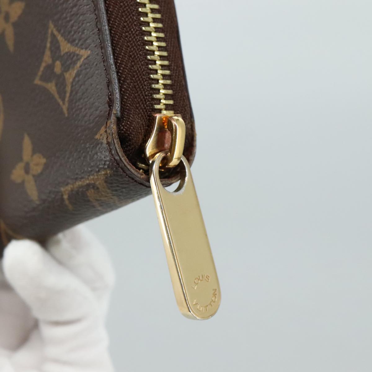 LOUIS VUITTON Monogram Zippy Wallet Long Wallet M42616 LV am7314