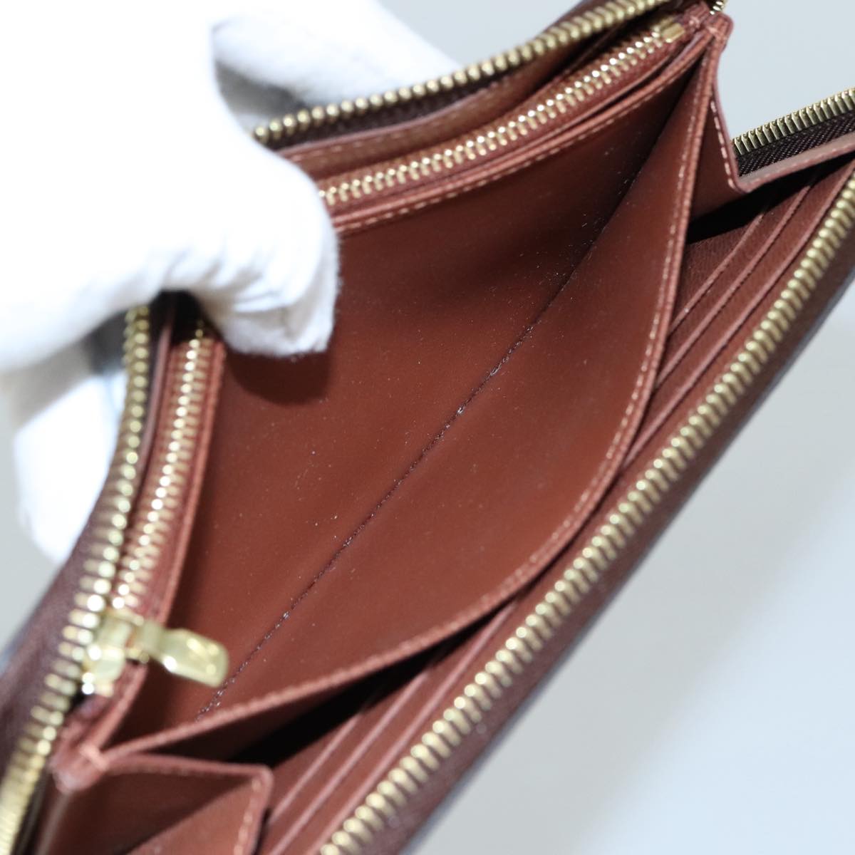 LOUIS VUITTON Monogram Zippy Wallet Long Wallet M42616 LV am7314