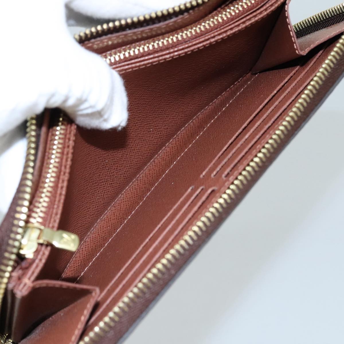 LOUIS VUITTON Monogram Zippy Wallet Long Wallet M42616 LV am7314