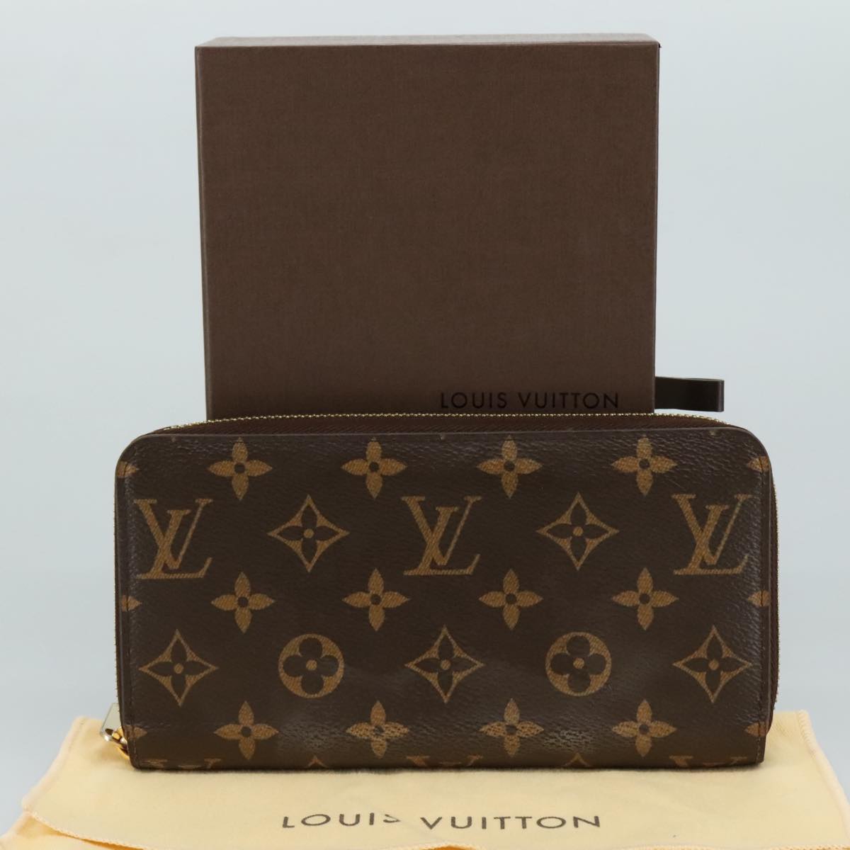 LOUIS VUITTON Monogram Zippy Wallet Long Wallet M42616 LV am7314