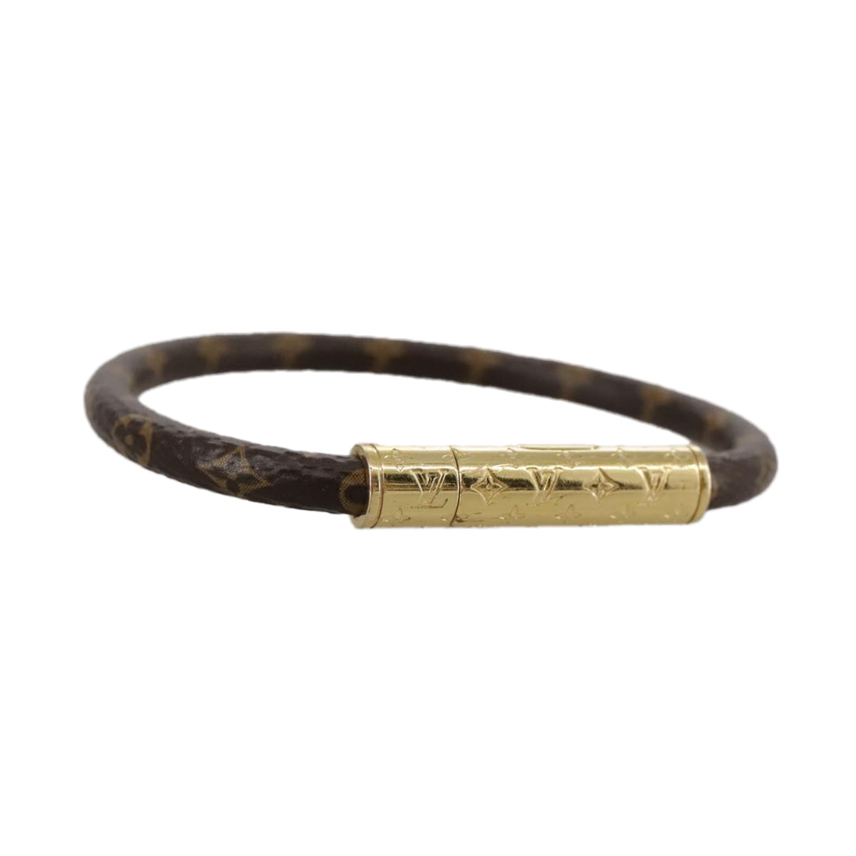 LOUIS VUITTON Monogram LV Confidential Bracelet M8274F LV am7322