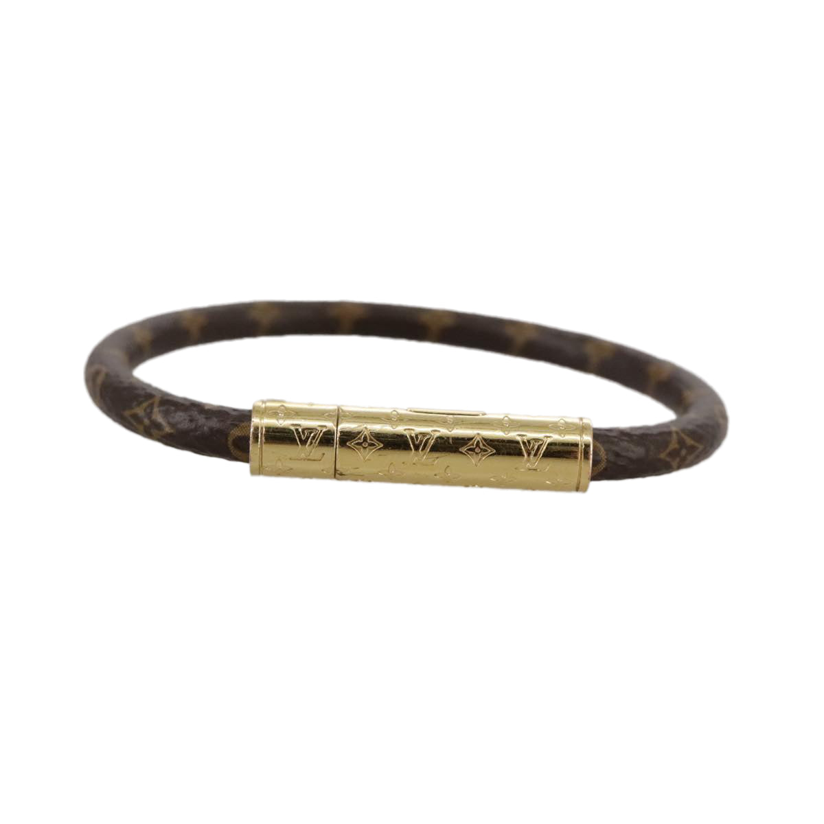 LOUIS VUITTON Monogram LV Confidential Bracelet M8274F LV am7322