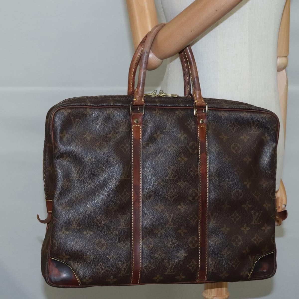 LOUIS VUITTON Monogram Porte Documents Voyage Business Bag M52005 am7324
