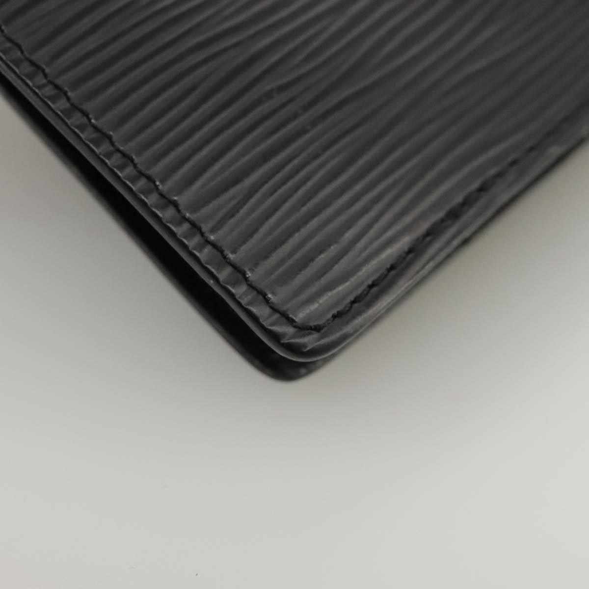 LOUIS VUITTON Epi Agenda PM Day Planner Cover Black R20052 LV am7326