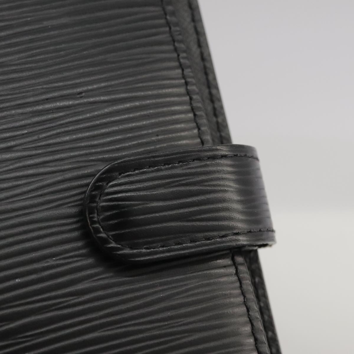 LOUIS VUITTON Epi Agenda PM Day Planner Cover Black R20052 LV am7326