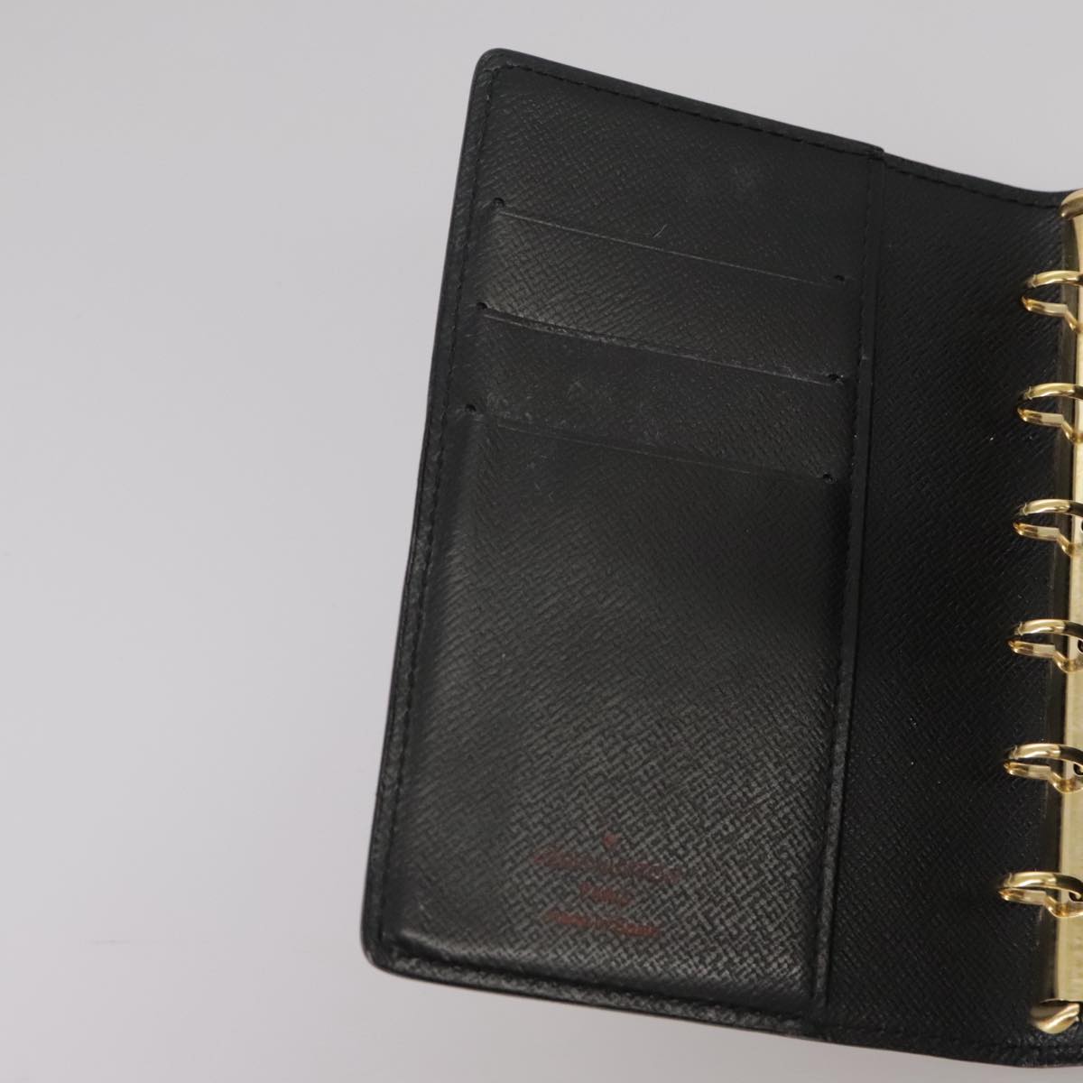 LOUIS VUITTON Epi Agenda PM Day Planner Cover Black R20052 LV am7326