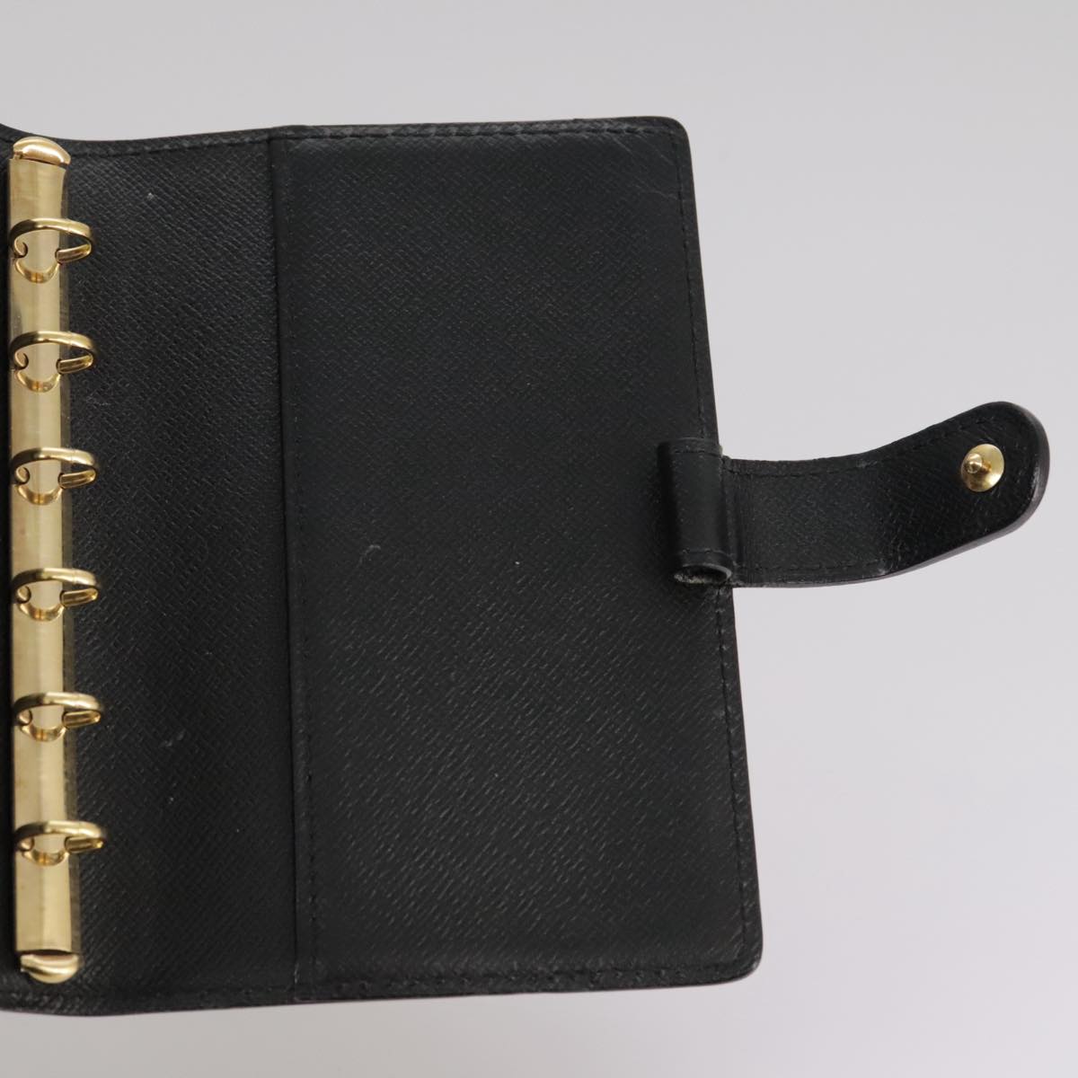 LOUIS VUITTON Epi Agenda PM Day Planner Cover Black R20052 LV am7326