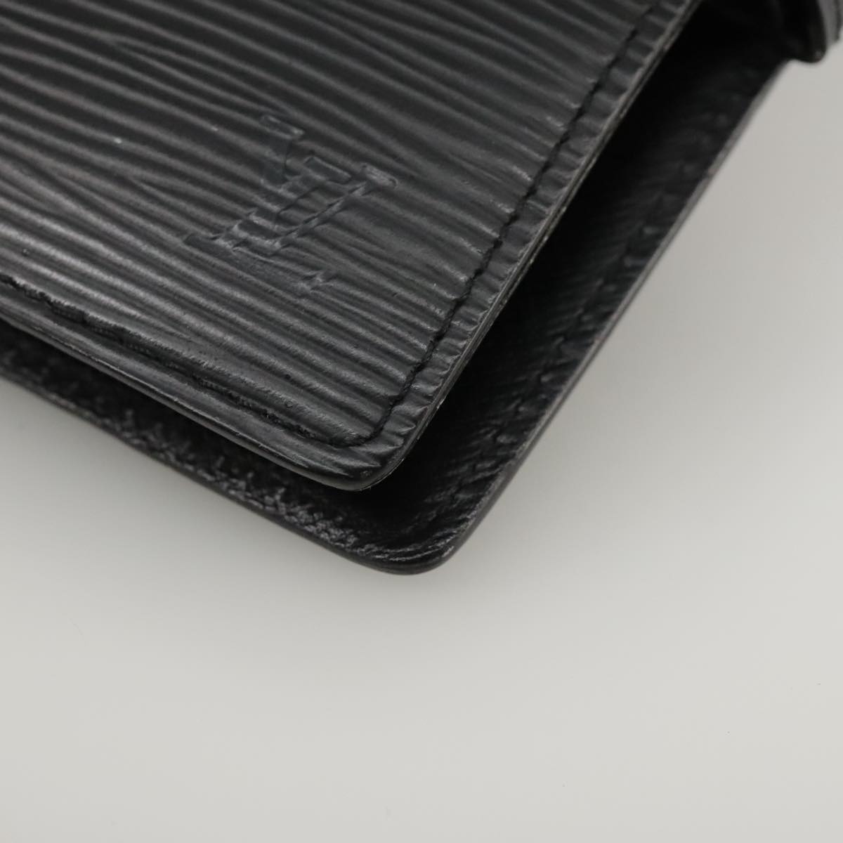 LOUIS VUITTON Epi Agenda PM Day Planner Cover Black R20052 LV am7326