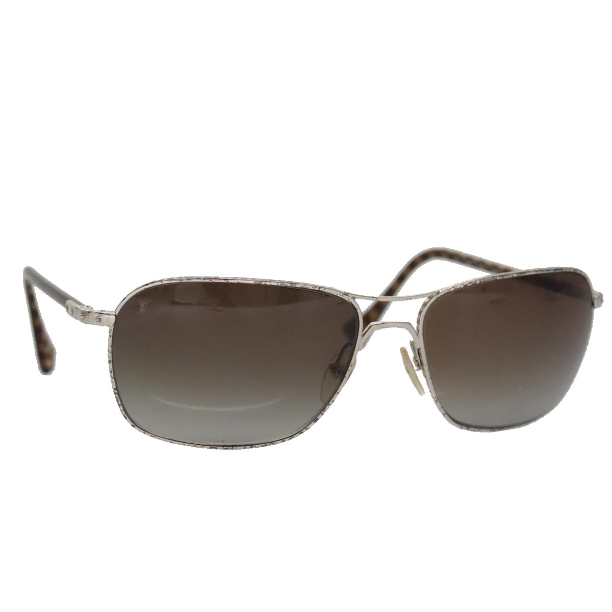 LOUIS VUITTON Damier Conspiration Sunglasses metal Brown Z0035U LV am7330
