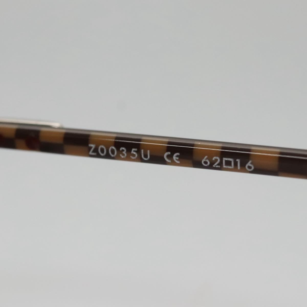 LOUIS VUITTON Damier Conspiration Sunglasses metal Brown Z0035U LV am7330