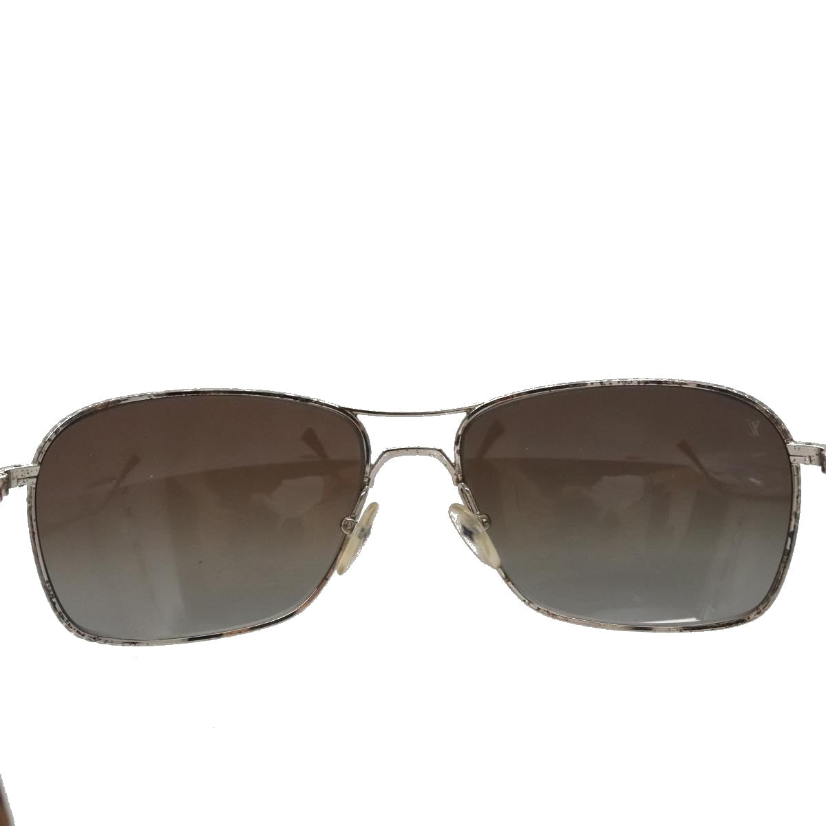 LOUIS VUITTON Damier Conspiration Sunglasses metal Brown Z0035U LV am7330