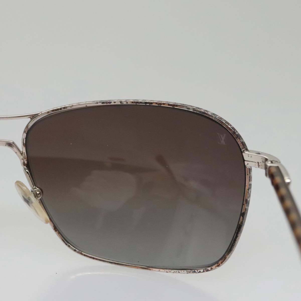 LOUIS VUITTON Damier Conspiration Sunglasses metal Brown Z0035U LV am7330