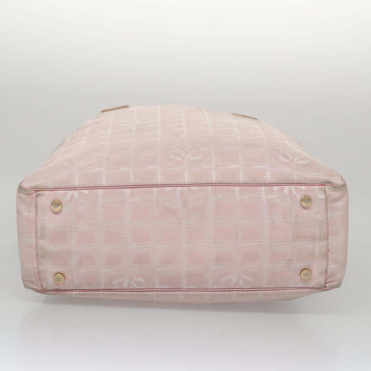 CHANEL New Travel line Tote Bag Nylon Pink CC am7343
