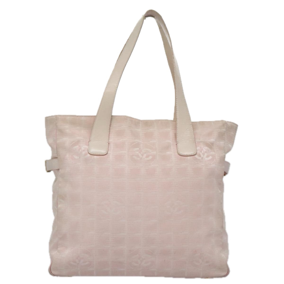 CHANEL New Travel line Tote Bag Nylon Pink CC am7343