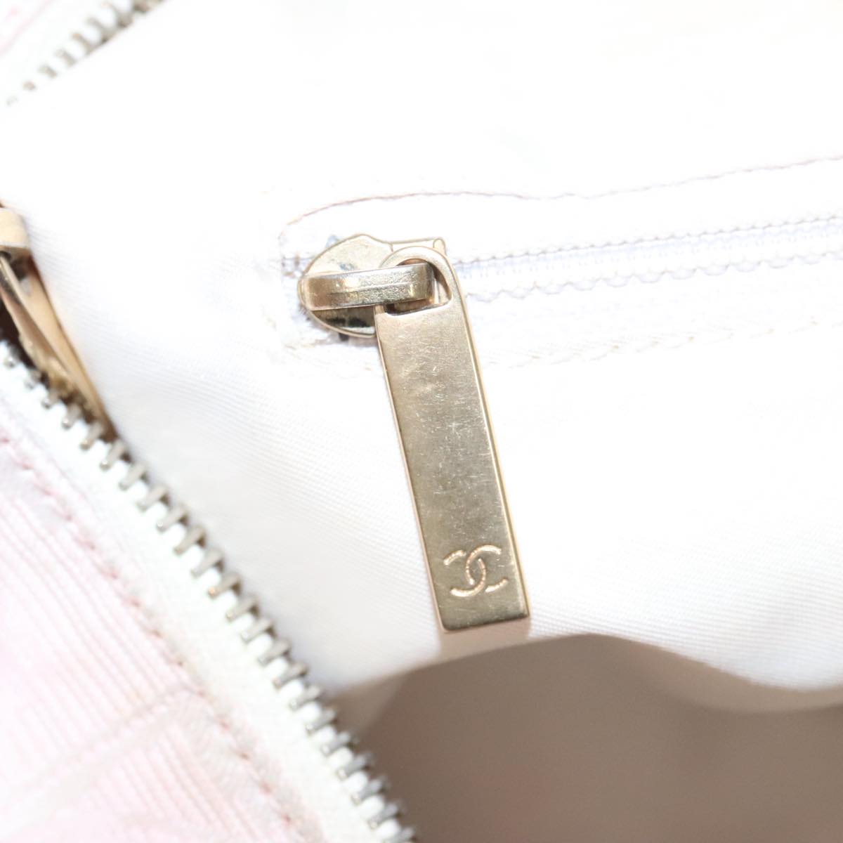 CHANEL New Travel line Tote Bag Nylon Pink CC am7343