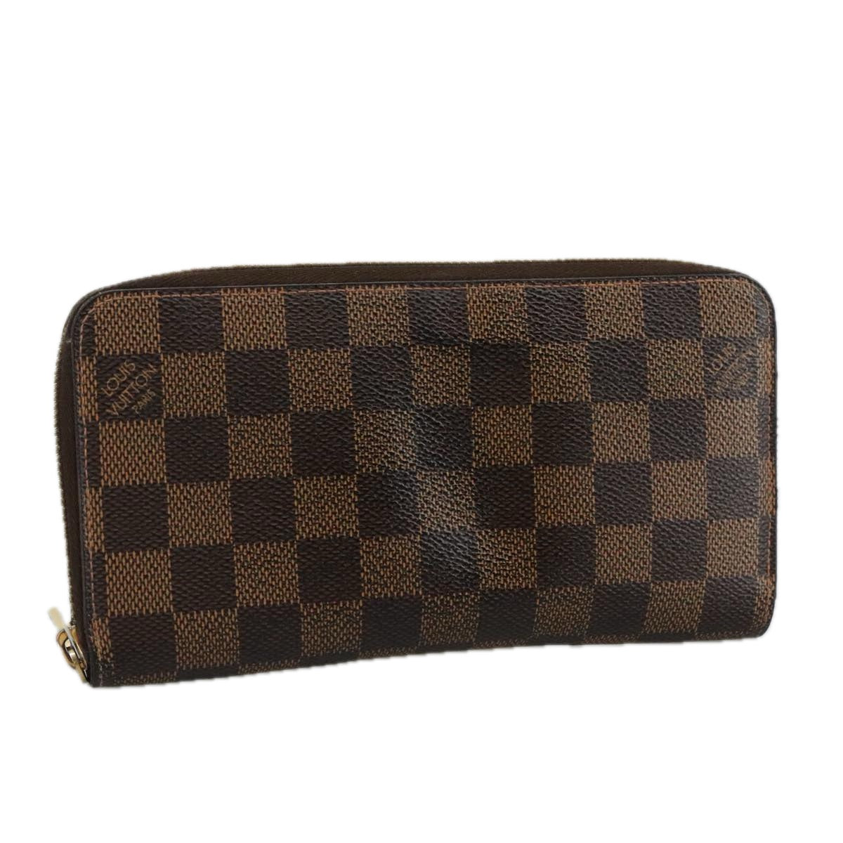 LOUIS VUITTON Damier Ebene Zippy Wallet Long Wallet N41661 LV am7351
