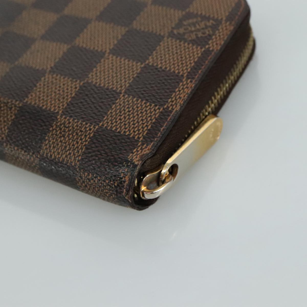 LOUIS VUITTON Damier Ebene Zippy Wallet Long Wallet N41661 LV am7351
