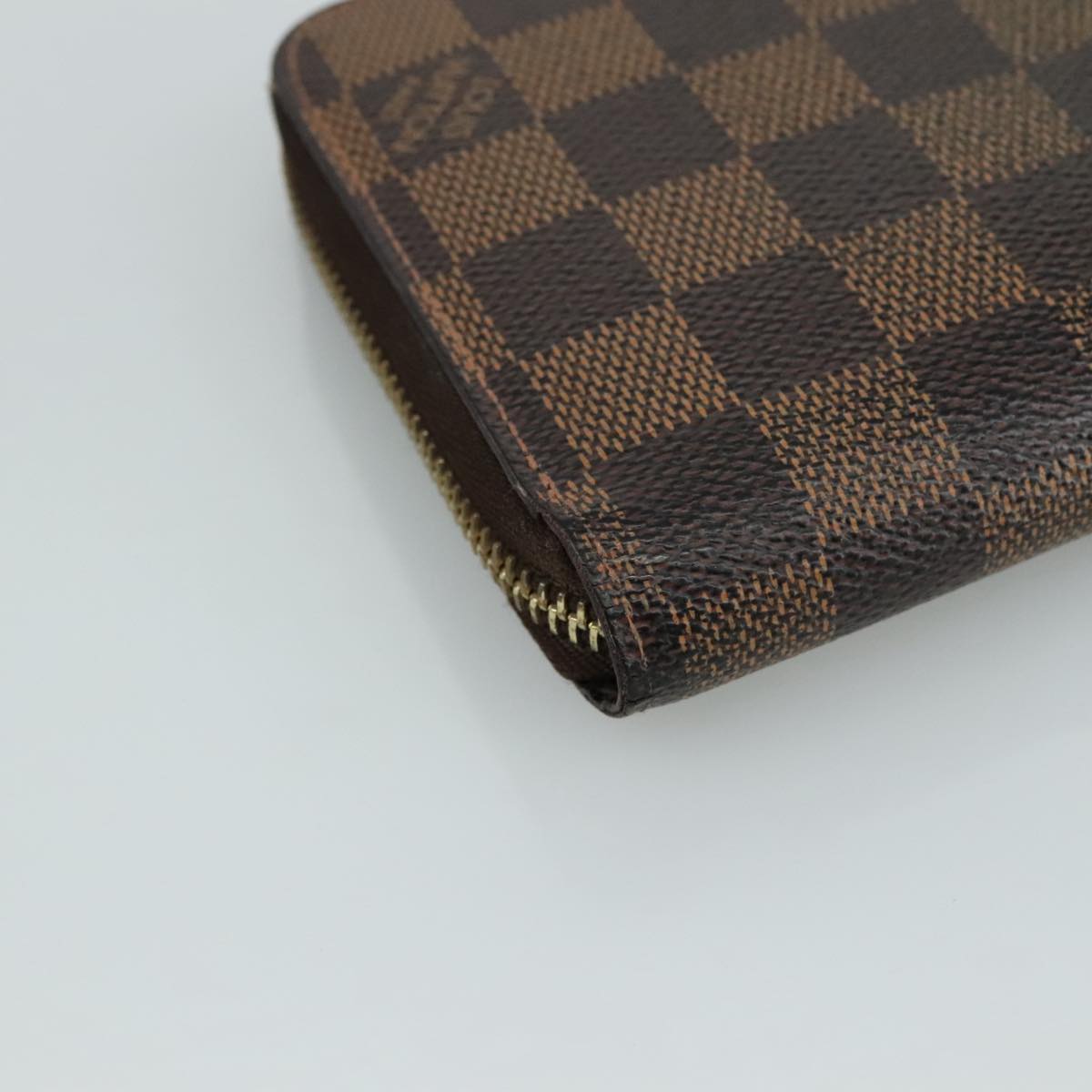 LOUIS VUITTON Damier Ebene Zippy Wallet Long Wallet N41661 LV am7351