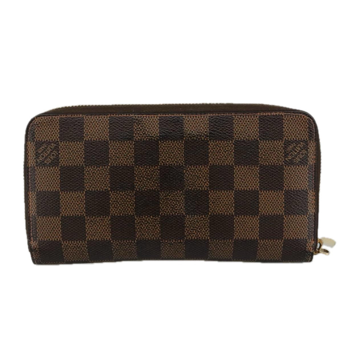 LOUIS VUITTON Damier Ebene Zippy Wallet Long Wallet N41661 LV am7351