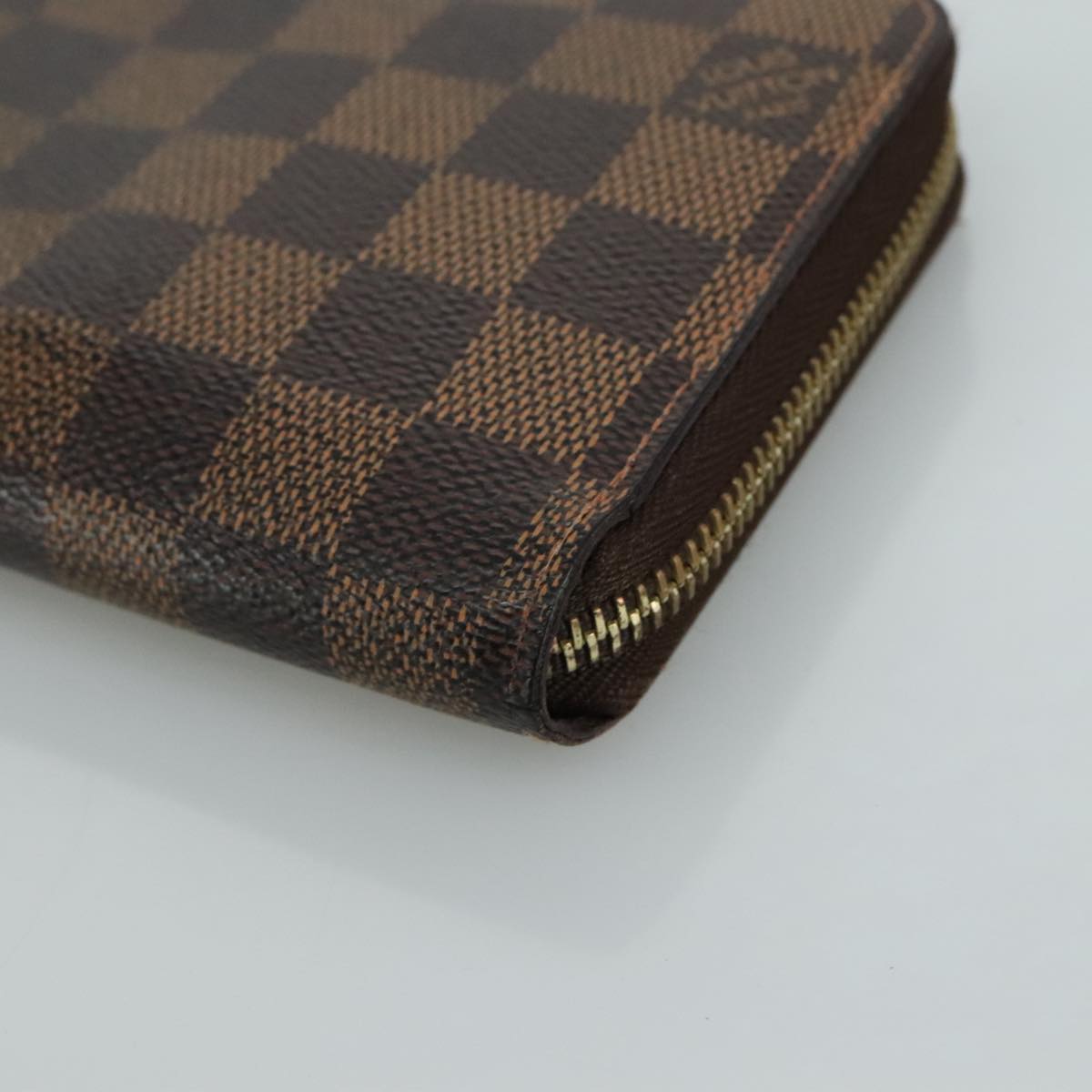 LOUIS VUITTON Damier Ebene Zippy Wallet Long Wallet N41661 LV am7351