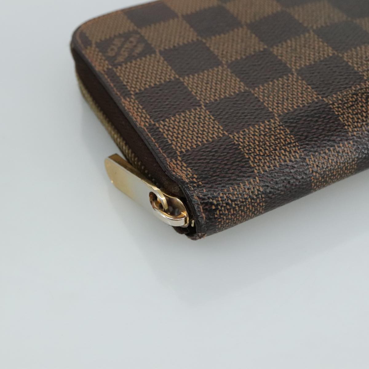 LOUIS VUITTON Damier Ebene Zippy Wallet Long Wallet N41661 LV am7351