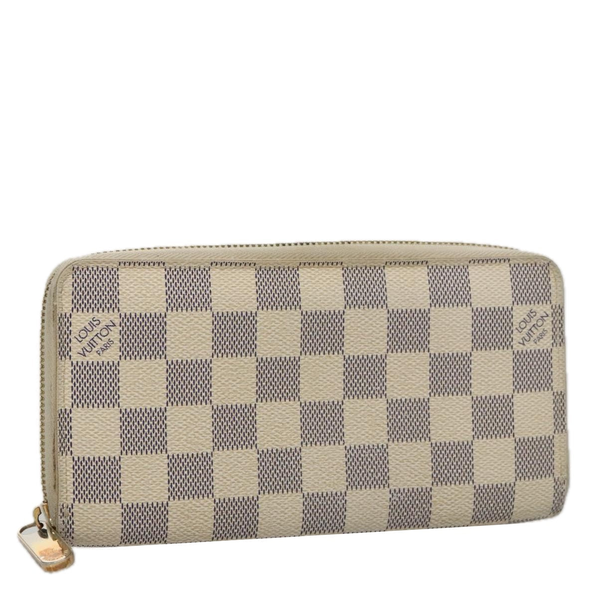 LOUIS VUITTON Damier Azur Zippy Wallet Long Wallet N63503 LV am7359