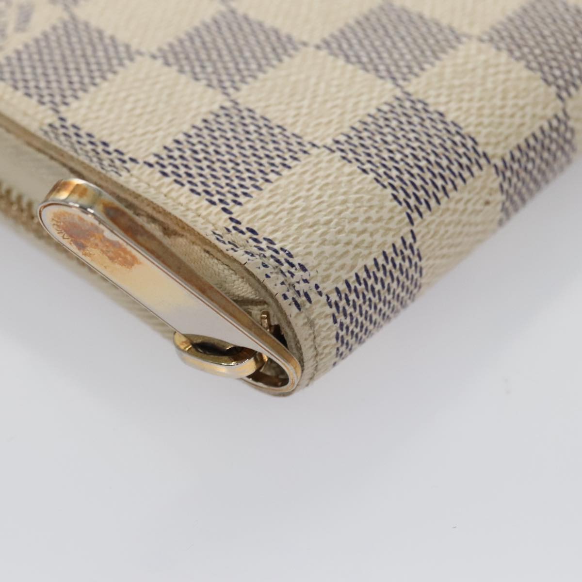LOUIS VUITTON Damier Azur Zippy Wallet Long Wallet N63503 LV am7359