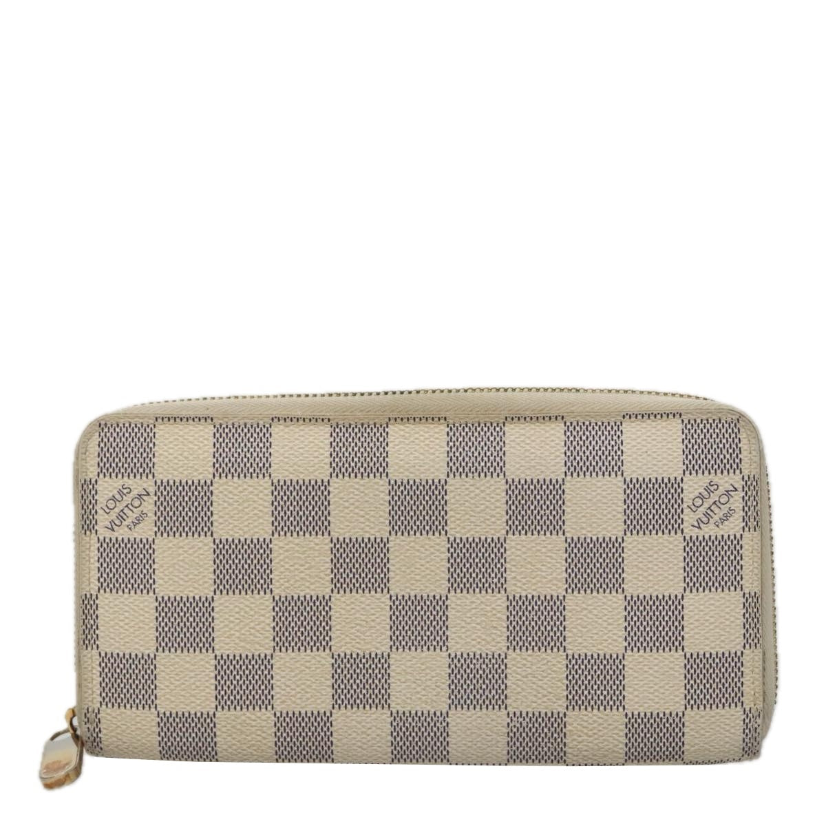 LOUIS VUITTON Damier Azur Zippy Wallet Long Wallet N63503 LV am7359