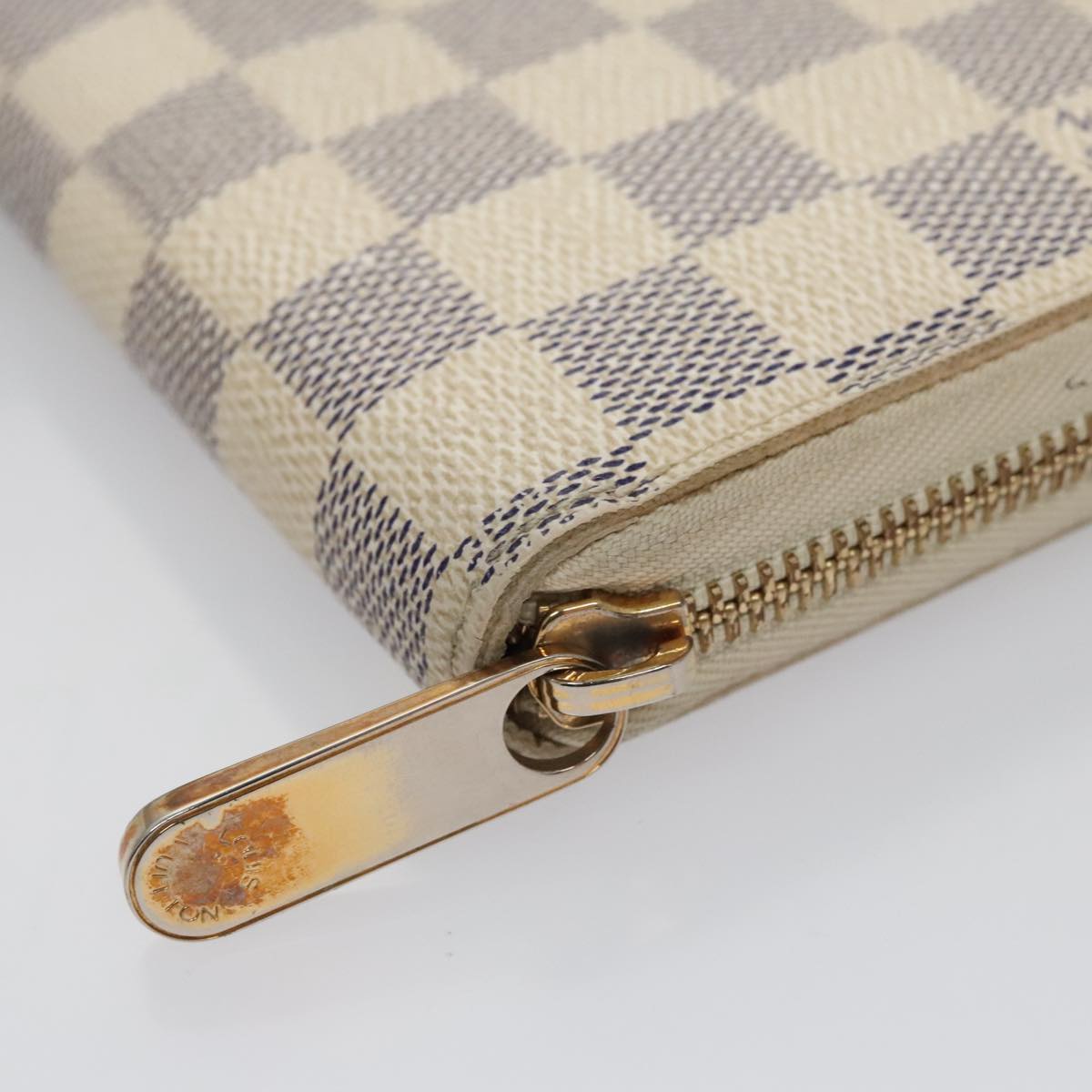 LOUIS VUITTON Damier Azur Zippy Wallet Long Wallet N63503 LV am7359