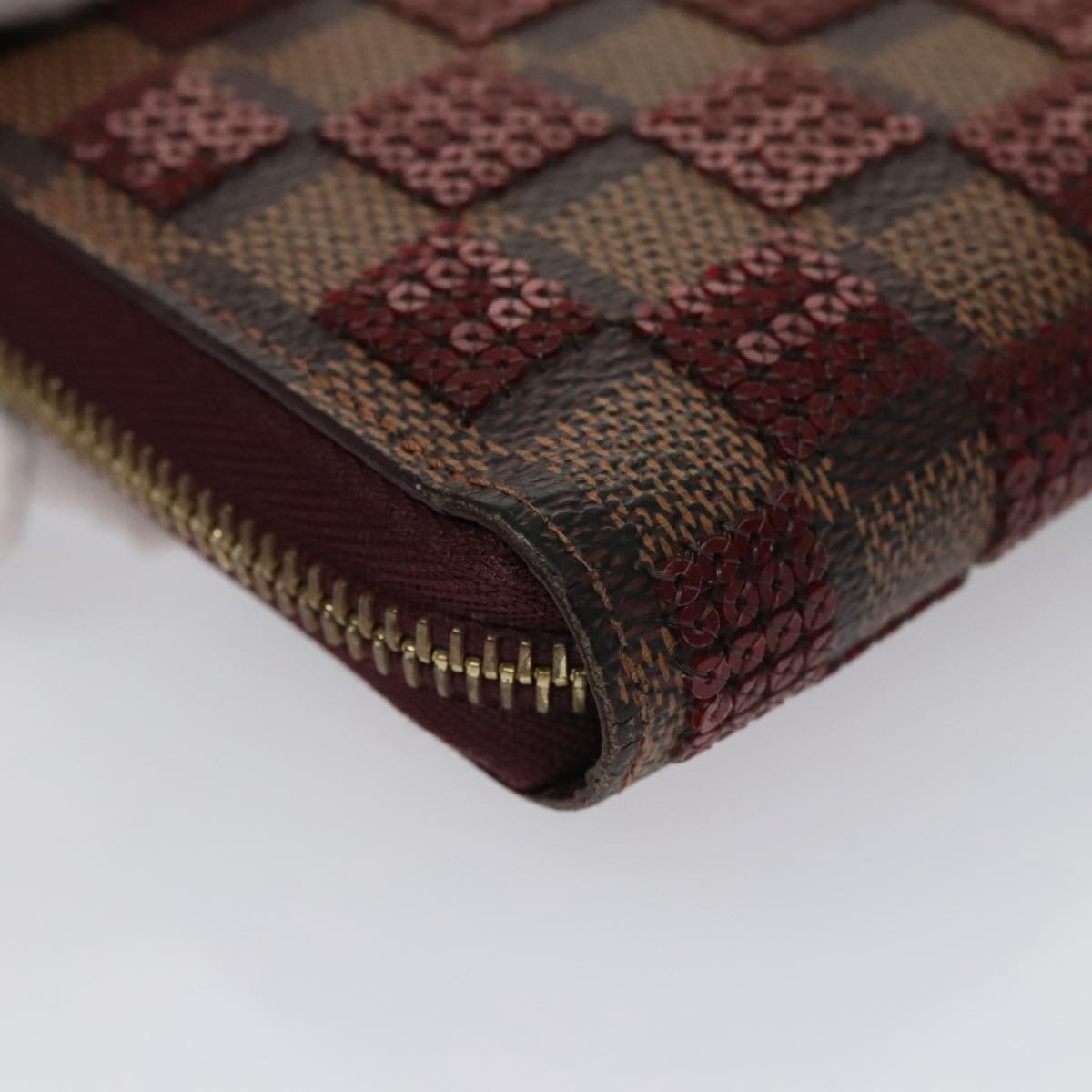 LOUIS VUITTON Damier Piet Zippy Wallet Long Wallet N63174 LV am7360