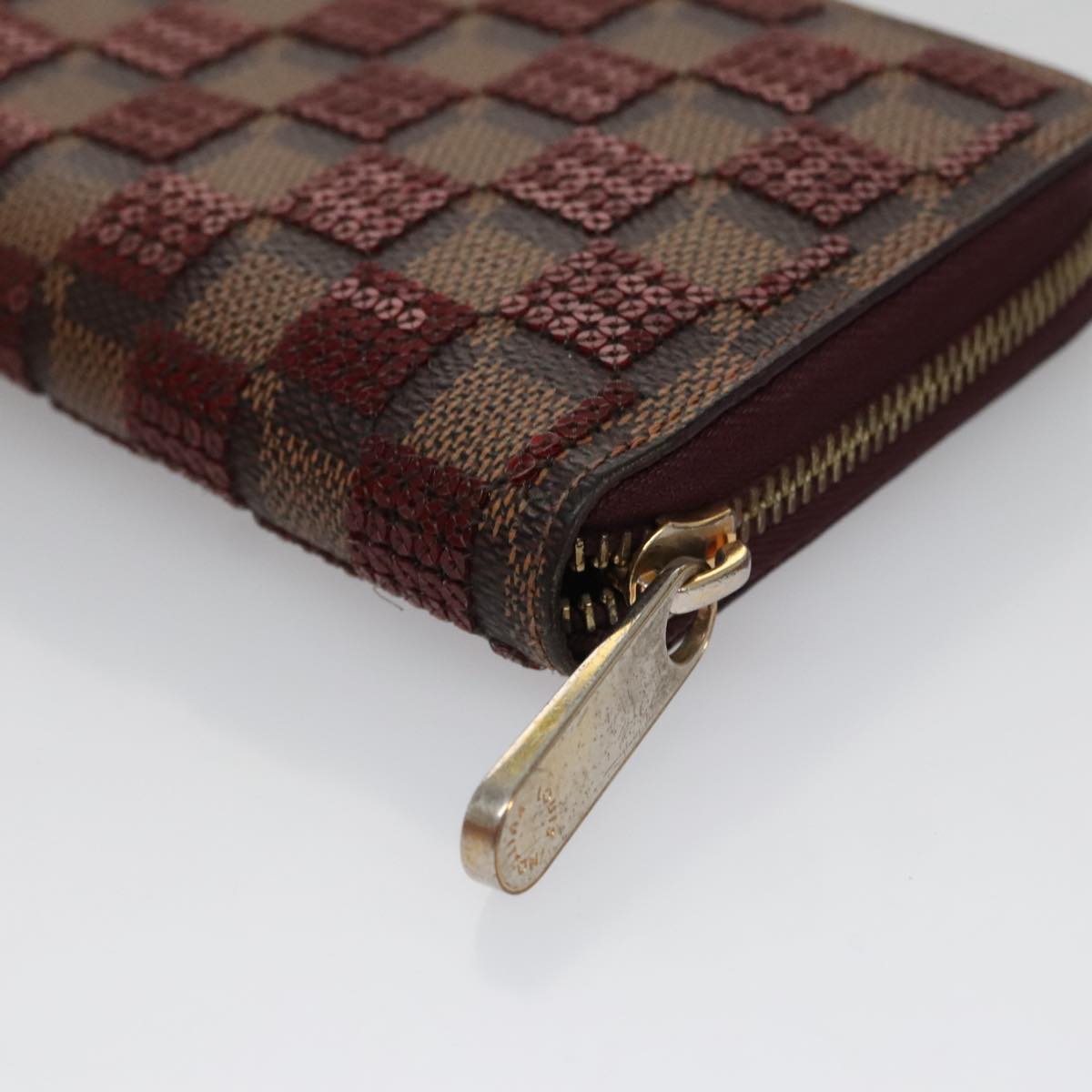 LOUIS VUITTON Damier Piet Zippy Wallet Long Wallet N63174 LV am7360