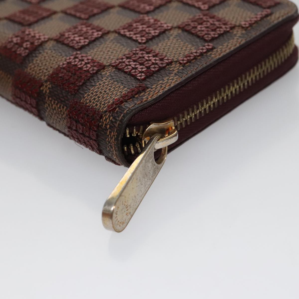 LOUIS VUITTON Damier Piet Zippy Wallet Long Wallet N63174 LV am7360