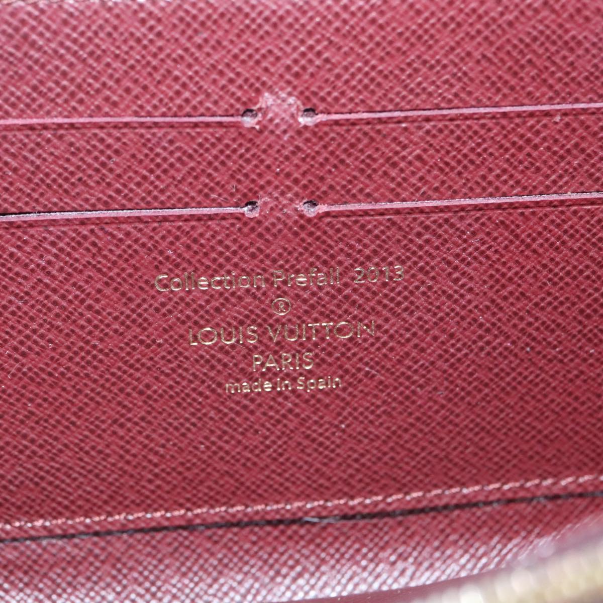 LOUIS VUITTON Damier Piet Zippy Wallet Long Wallet N63174 LV am7360