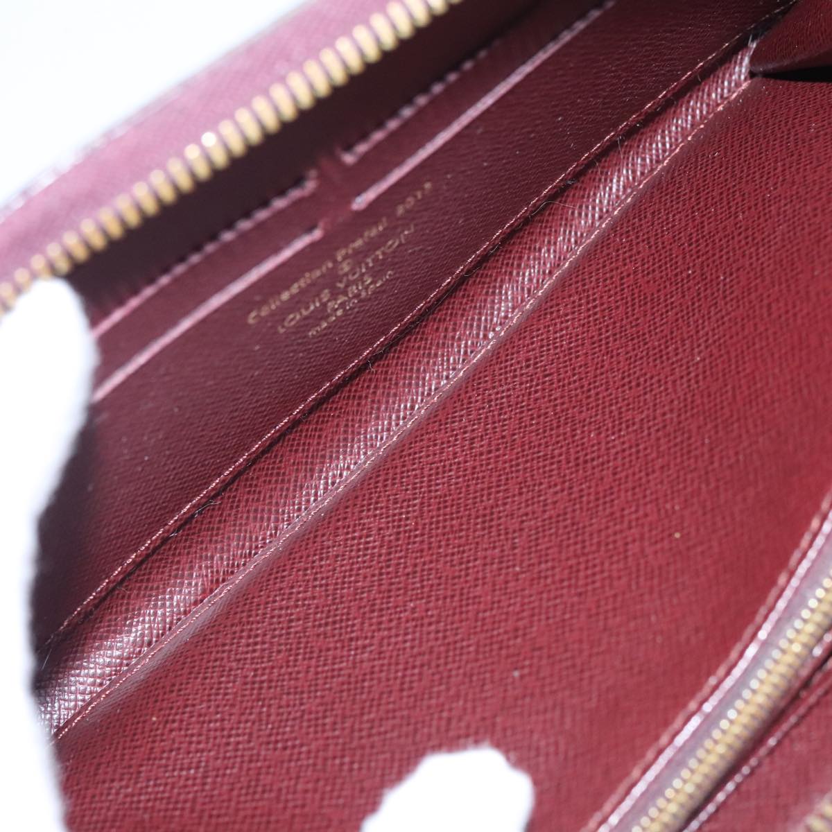 LOUIS VUITTON Damier Piet Zippy Wallet Long Wallet N63174 LV am7360
