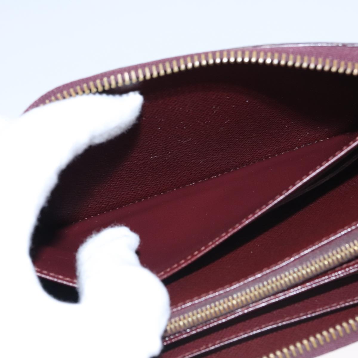 LOUIS VUITTON Damier Piet Zippy Wallet Long Wallet N63174 LV am7360